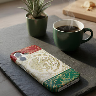 Art Deco Heritage Flag Mexico 1920s iPhone Case