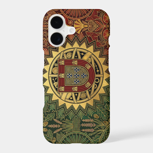 Art Deco Heritage Flag | Portugal | iPhone Case (Back)