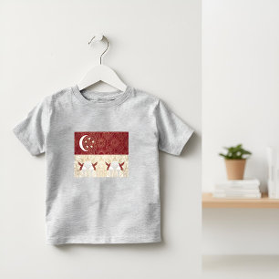 Art Deco Heritage Flag Singapore 1920s Design Toddler T-Shirt