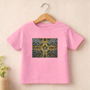 Art Deco Heritage Flag Sweden 1920s Design Toddler T-Shirt
