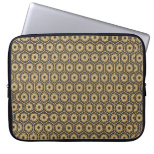 Art Deco hexagonal seamless vintage wallpaper patt Laptop Sleeve