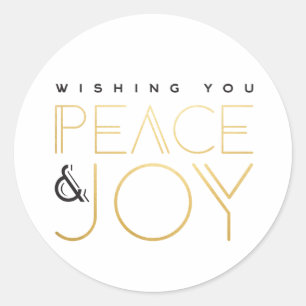 Art Deco Holiday Classic Round Sticker