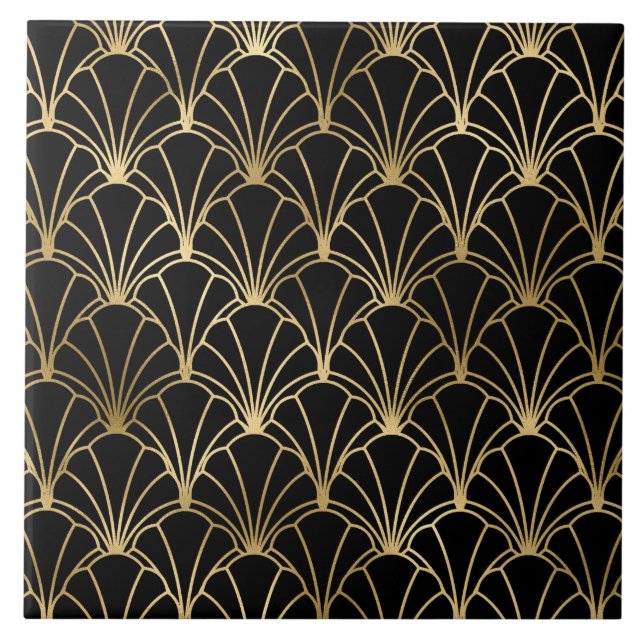 art deco home decor ceramic tile (Front)