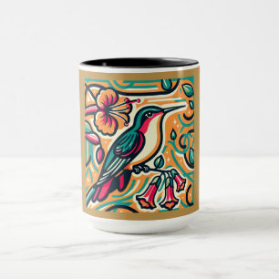 Art Deco "Hummingbird" Customisable Mug