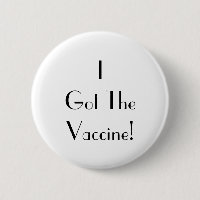Art Deco I Got The Vaccine White Typography 