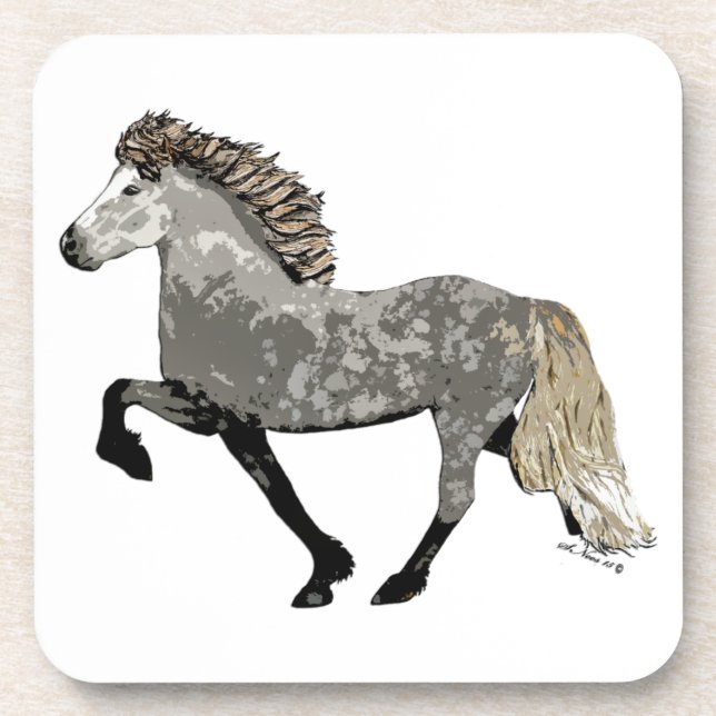 Art Deco Icelandic Coaster (Front)