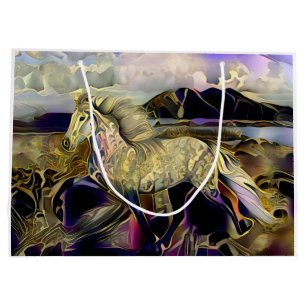Art Deco Icelandic Horse Large Gift Bag