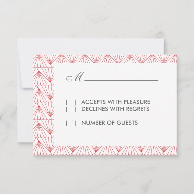 Art Deco II Modern RSVP Card (Front)