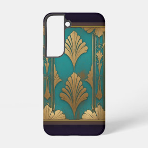 Art Deco In Blue And Gold Samsung Galaxy Case
