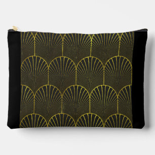 Art Deco In Gold And Black Accessory Pouch