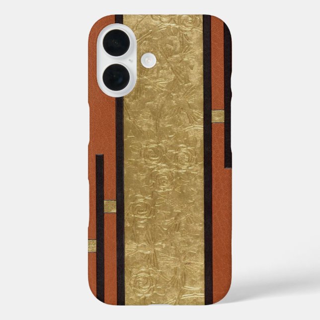 Art Deco In Gold And Tan Case-Mate iPhone Case (Back)