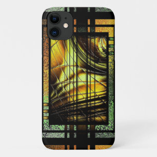 Art Deco In Green And Gold iPhone 11 Case