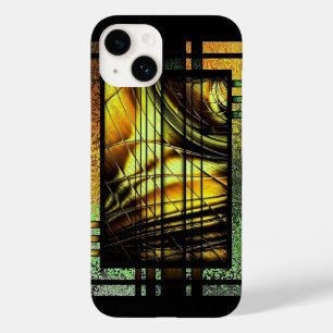 Art Deco In Green And Gold Case-Mate iPhone 14 Case