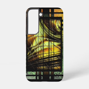 Art Deco In Green And Gold Samsung Galaxy Case