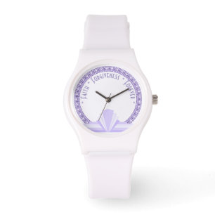 Art deco in lilac & purple watch