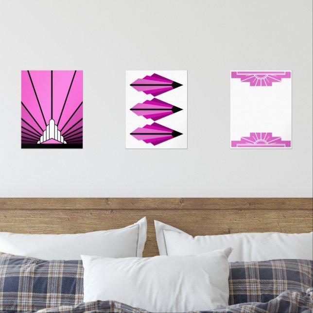 Art deco in pink (Bedroom)