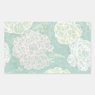 Art Deco in the Spring Rectangular Sticker