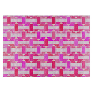 Art Deco industrial chic - pink, fuchsia, orchid Cutting Board