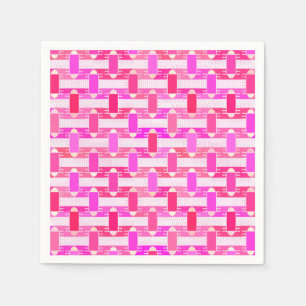 Art Deco industrial chic - pink, fuchsia, orchid Napkin