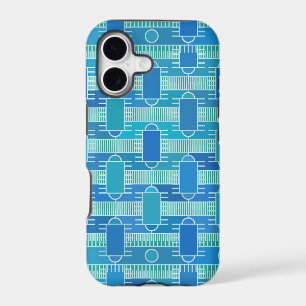 Art Deco industrial chic - soft blue