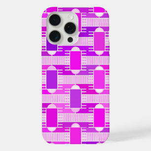 Art Deco industrial chic, violet, orchid, lavender iPhone 15 Pro Max Case
