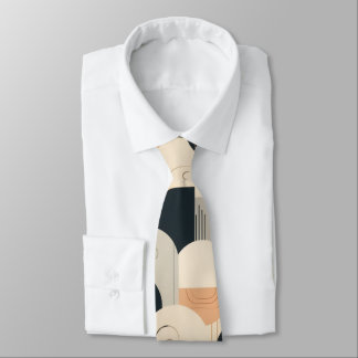 Art Deco Inspired Design in Peach & Black Tie