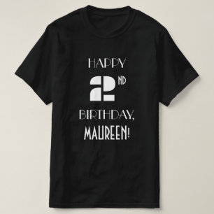 Art Deco Inspired Look 2nd Birthday Party Shirt