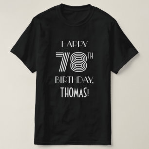 Art Deco Inspired Style 78th Birthday Party Shirt