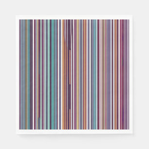 Art Deco Inspired Vertical Stripe Pattern  Napkin