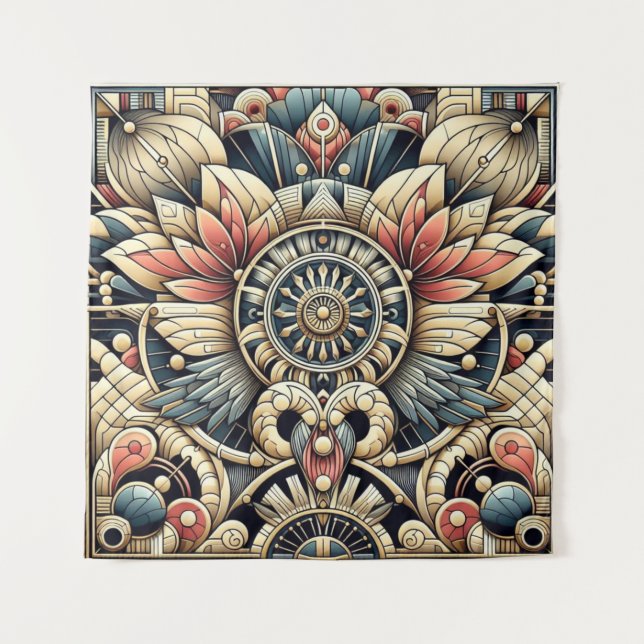 Art Deco Intricate Design  Tapestry (Front)