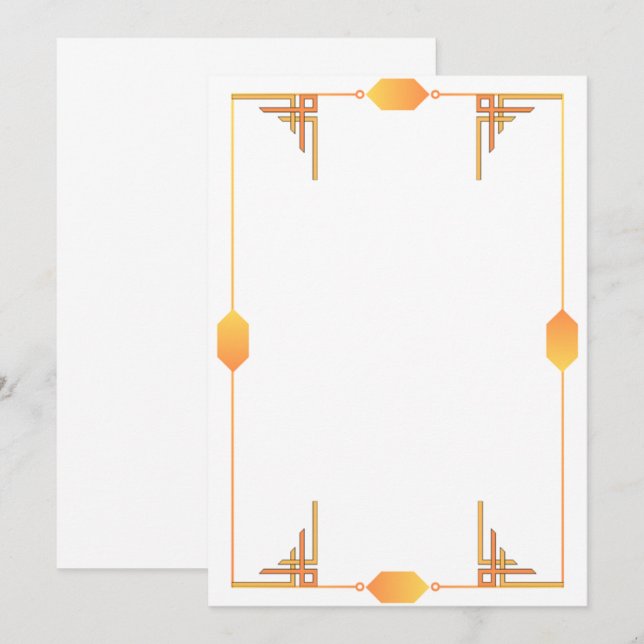 Art Deco Invitation (Front/Back)