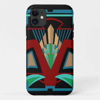 Art Deco iPhone 11 and up Case (Black)