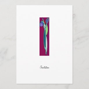 Art Deco Iris - CP Invitation