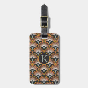 Art Deco Jazz Age Sunset Jukebox Luggage Tag