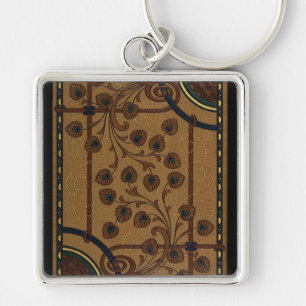 art deco key ring
