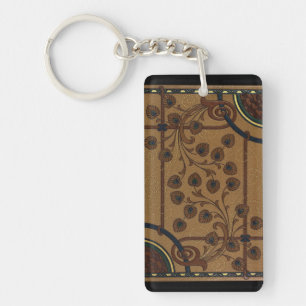 art deco key ring