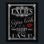 art deco, ladies Bathroom sign, wedding sign<br><div class="desc">wedding sign</div>