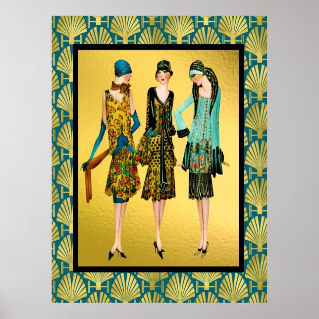 Art Deco Ladies Fashion Poster (Front)