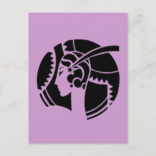 Art Deco Lady Postcard