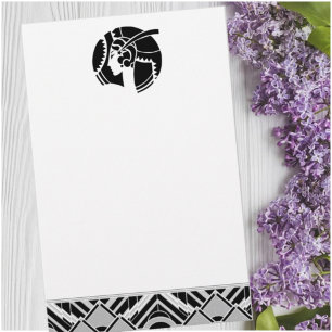 Art Deco Lady Stationery