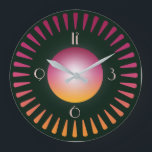 Art Deco Large Clock<br><div class="desc">Great clock design. You will love it like others. Be free to use this design for other product you like or to customise and add your text. Follow me for more. Thank you. Have a nice day.</div>