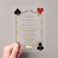 Art Deco Las Vegas Casino Royale Poker Wedding