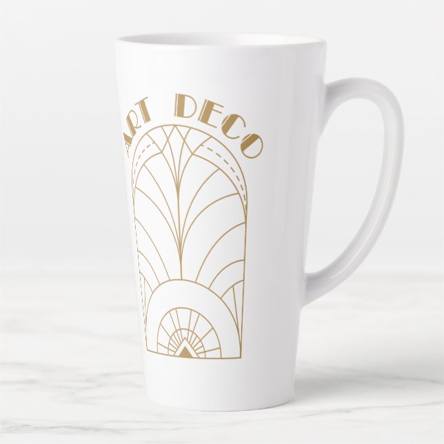 Art Deco Latte Mug (Right)