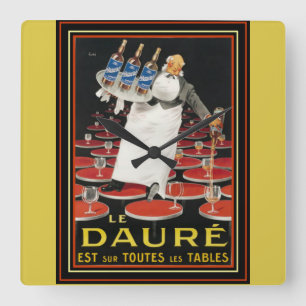 Art Deco Le Daure Ad Wall Clock