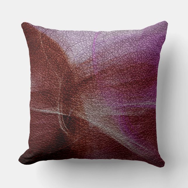 Art Deco Leather Look Cushion (Front)