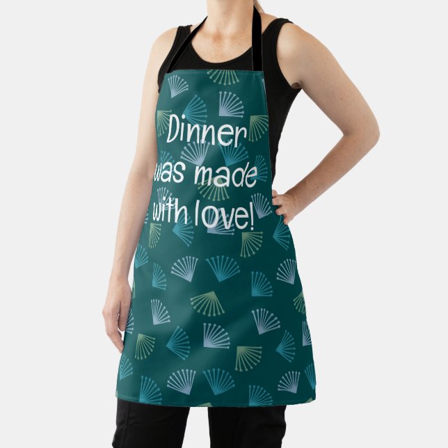 Art Deco Leaves  Apron (Insitu)
