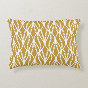 Art Deco leaves, classic seamless pattern. Decorative Cushion