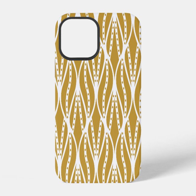 Art Deco leaves, classic seamless pattern. iPhone Case (Back)