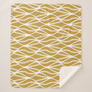 Art Deco leaves, classic seamless pattern. Sherpa Blanket