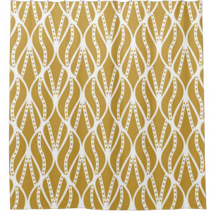 Art Deco leaves, classic seamless pattern. Shower Curtain